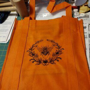 Reusable Grocery Tote Regal Bee